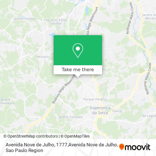 Avenida Nove de Julho, 1777,Avenida Nove de Julho map