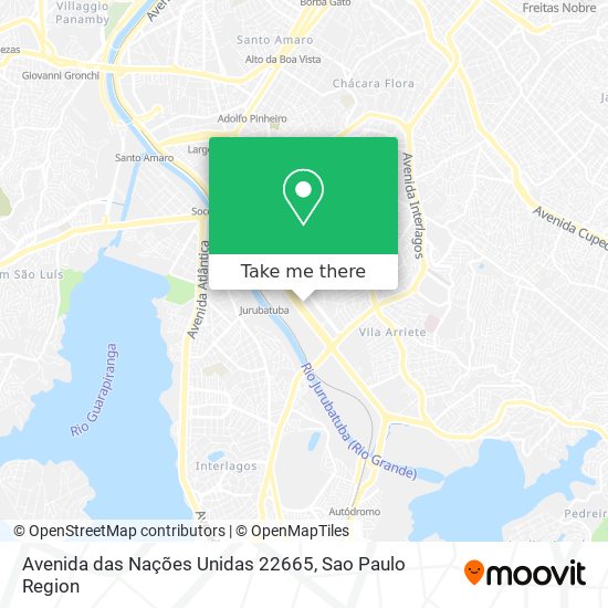 Mapa Avenida das Nações Unidas 22665