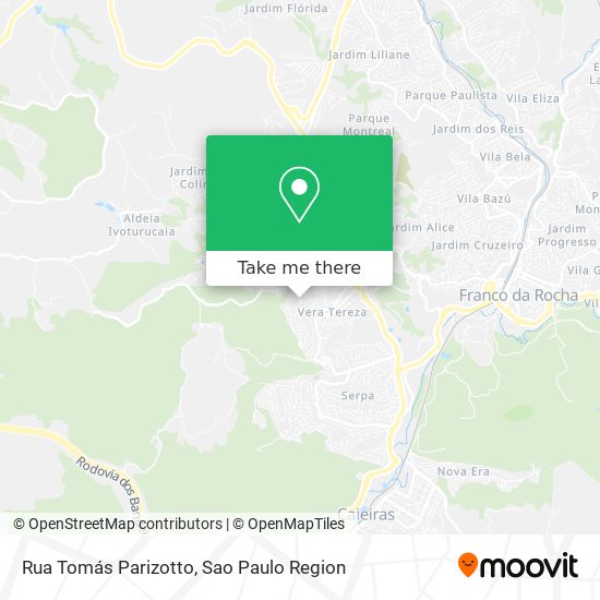 Rua Tomás Parizotto map