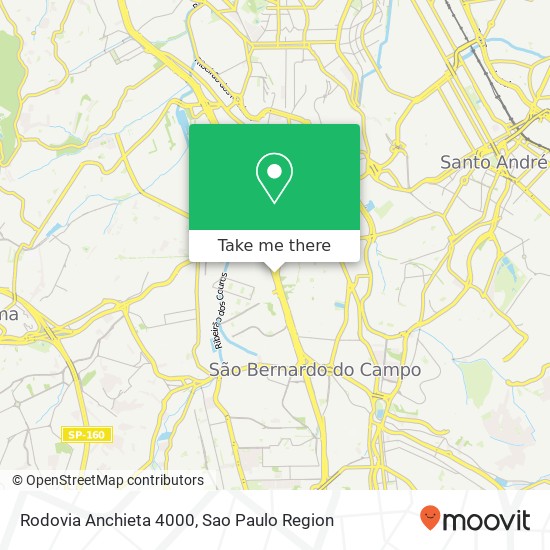 Rodovia Anchieta 4000 map