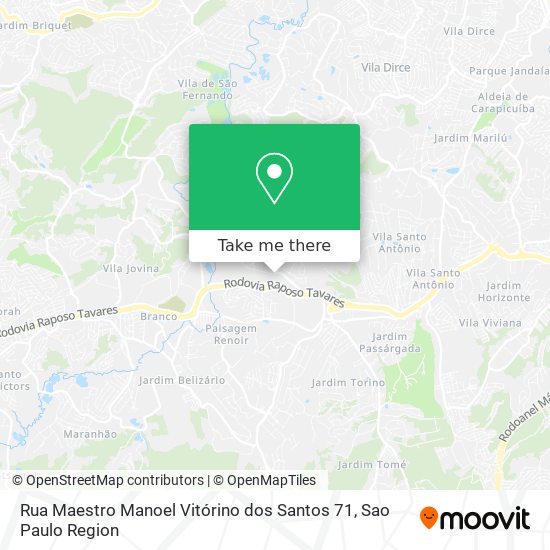 Rua Maestro Manoel Vitórino dos Santos 71 map