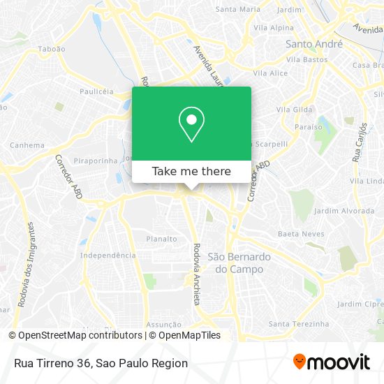 Rua Tirreno 36 map