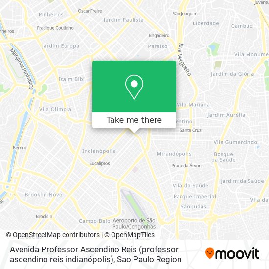 Avenida Professor Ascendino Reis (professor ascendino reis indianópolis) map