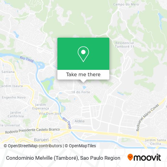 Condomínio Melville (Tamboré) map