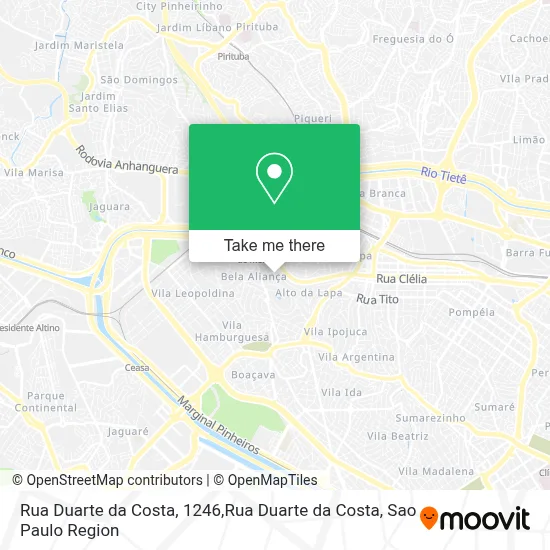 Rua Duarte da Costa, 1246,Rua Duarte da Costa map