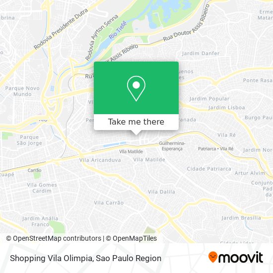Shopping Vila Olimpia map