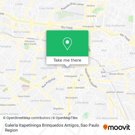 Galeria Itapetininga Brinquedos Antigos map