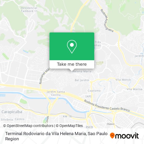 Terminal Rodoviario da Vila Helena Maria map
