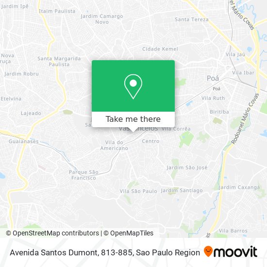 Mapa Avenida Santos Dumont, 813-885