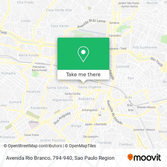 Mapa Avenida Rio Branco, 794-940