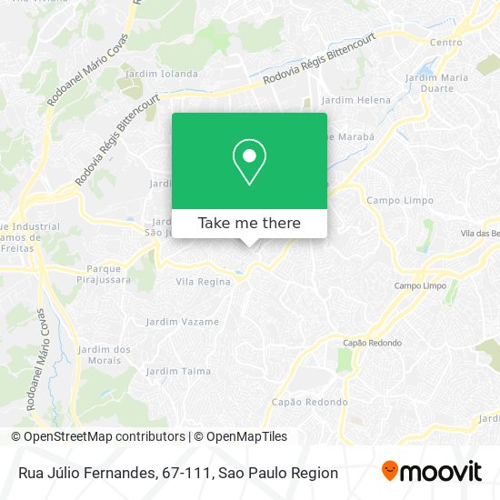 Mapa Rua Júlio Fernandes, 67-111