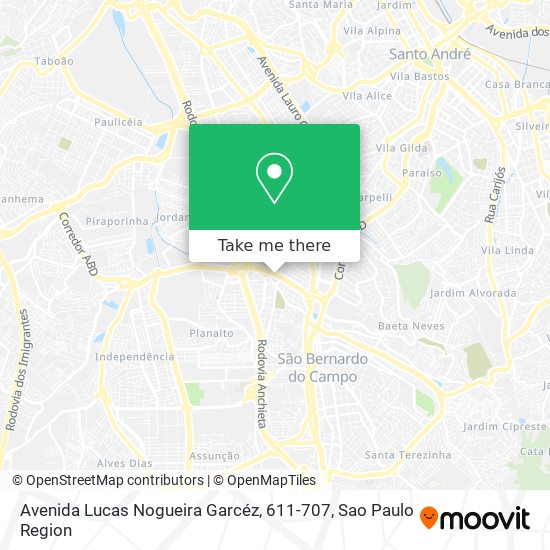 Avenida Lucas Nogueira Garcéz, 611-707 map