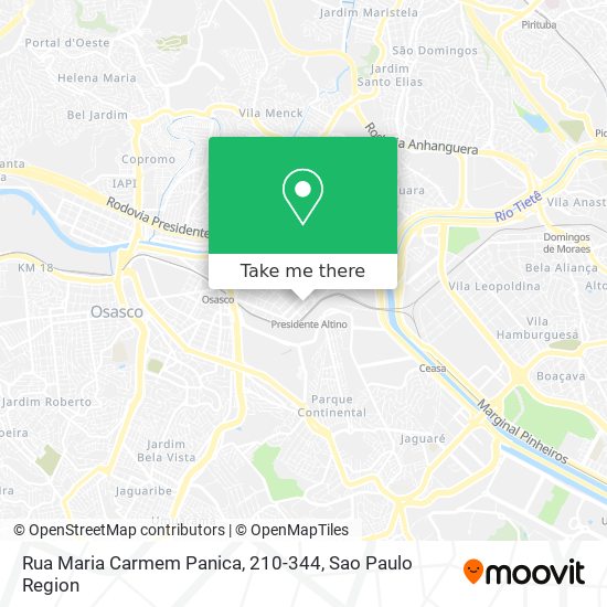 Mapa Rua Maria Carmem Panica, 210-344