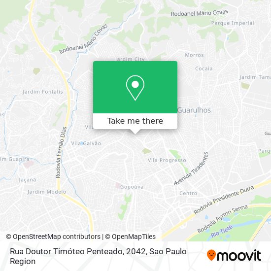 Rua Doutor Timóteo Penteado, 2042 map