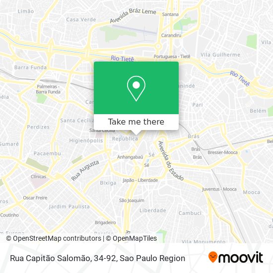 Mapa Rua Capitão Salomão, 34-92