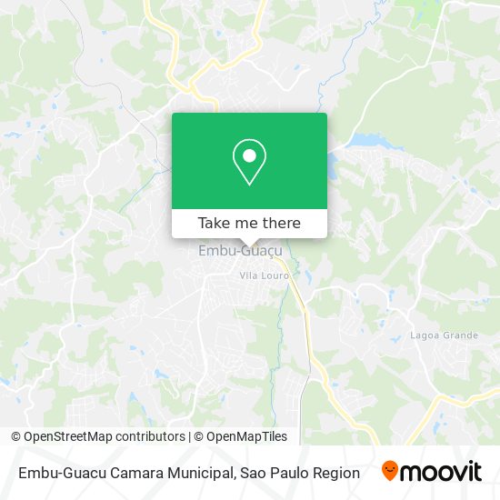 Embu-Guacu Camara Municipal map