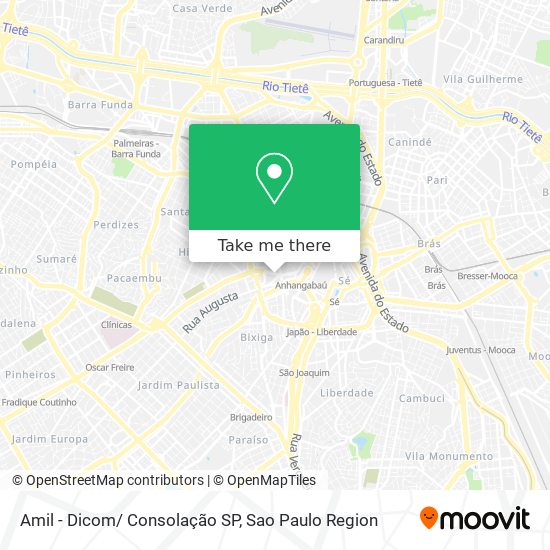 Mapa Amil - Dicom/ Consolação SP