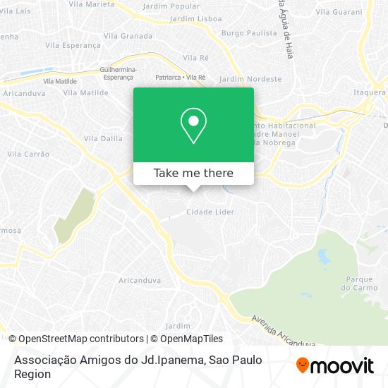 Associação Amigos do Jd.Ipanema map