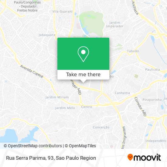 Rua Serra Parima, 93 map