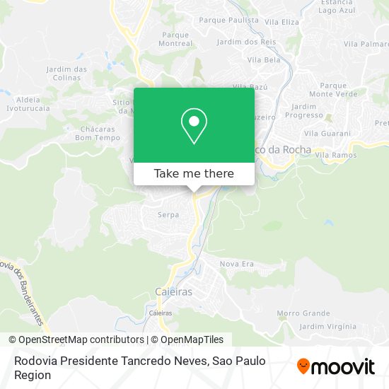 Rodovia Presidente Tancredo Neves map