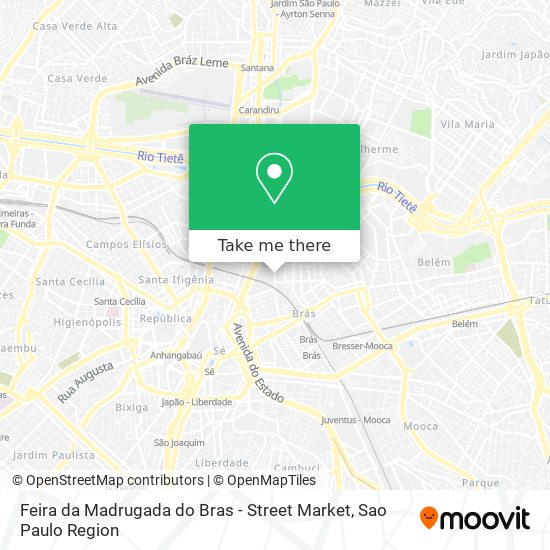 Feira da Madrugada do Bras - Street Market map