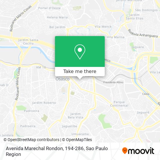 Avenida Marechal Rondon, 194-286 map