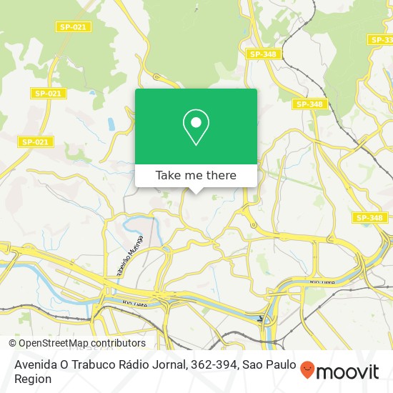 Avenida O Trabuco Rádio Jornal, 362-394 map