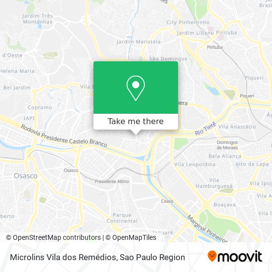 Microlins Vila dos Remédios map