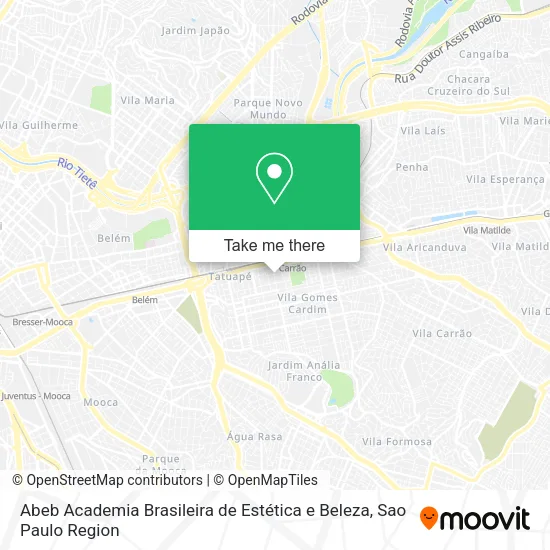 Abeb Academia Brasileira de Estética e Beleza map