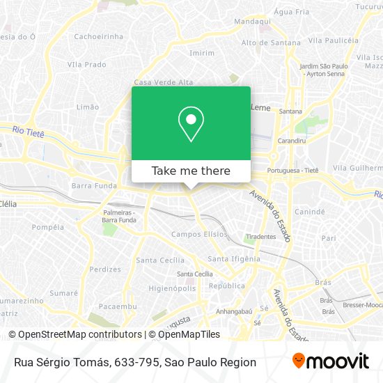 Rua Sérgio Tomás, 633-795 map