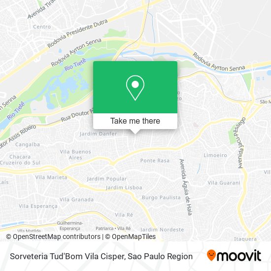 Sorveteria Tud'Bom Vila Cisper map