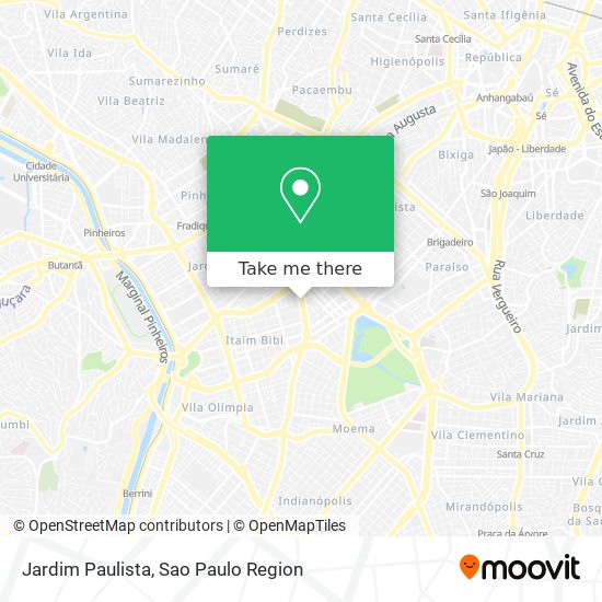 Mapa Jardim Paulista