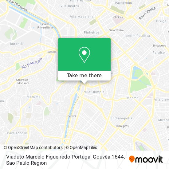 Mapa Viaduto Marcelo Figueiredo Portugal Gouvêa 1644