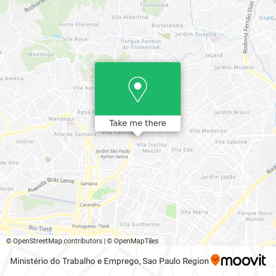 Ministério do Trabalho e Emprego map
