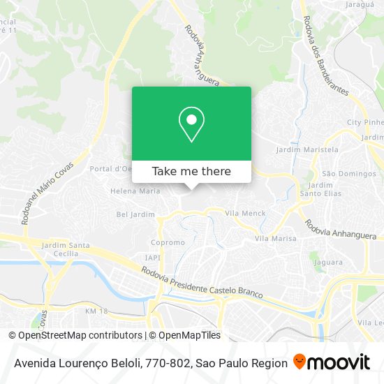 Avenida Lourenço Beloli, 770-802 map