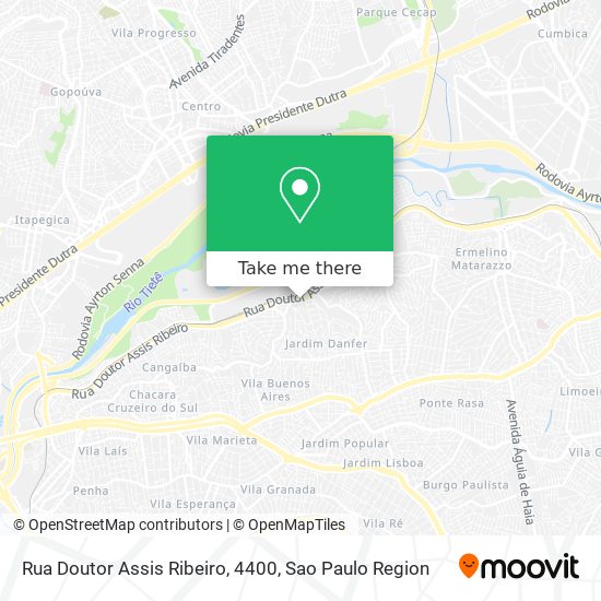Mapa Rua Doutor Assis Ribeiro, 4400