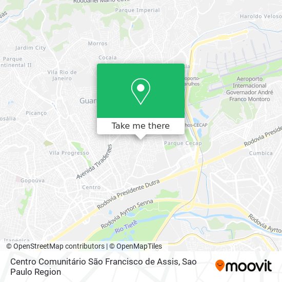 Mapa Centro Comunitário São Francisco de Assis