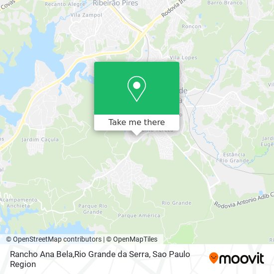 Rancho Ana Bela,Rio Grande da Serra map