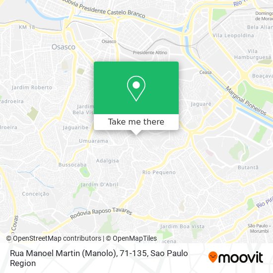 Rua Manoel Martin (Manolo), 71-135 map
