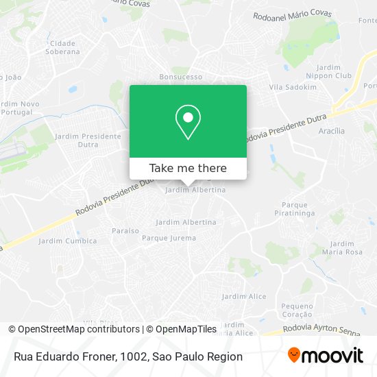 Rua Eduardo Froner, 1002 map