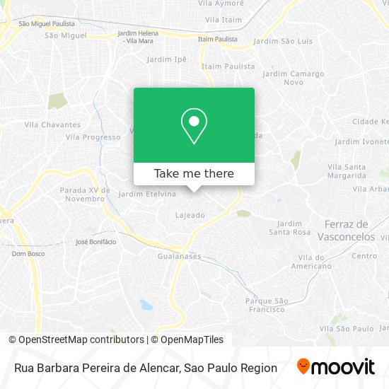 Rua Barbara Pereira de Alencar map