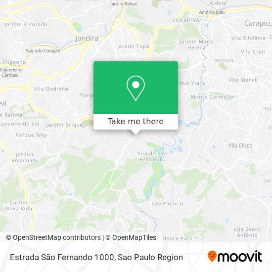 Estrada São Fernando 1000 map