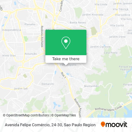 Mapa Avenida Felipe Comércio, 24-30