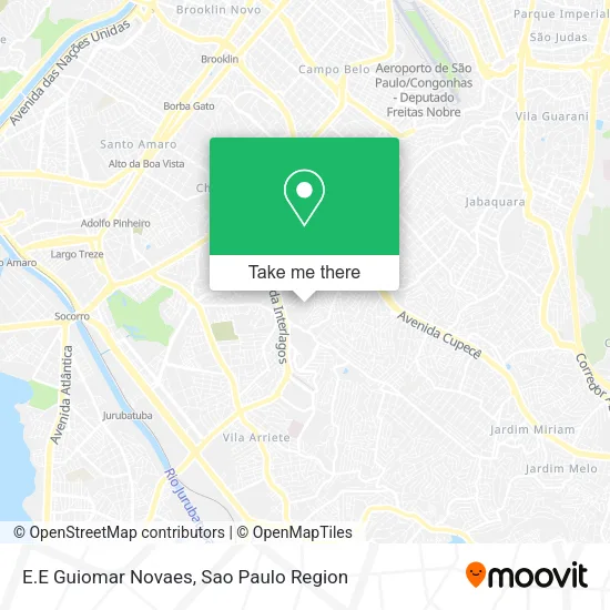 E.E Guiomar Novaes map