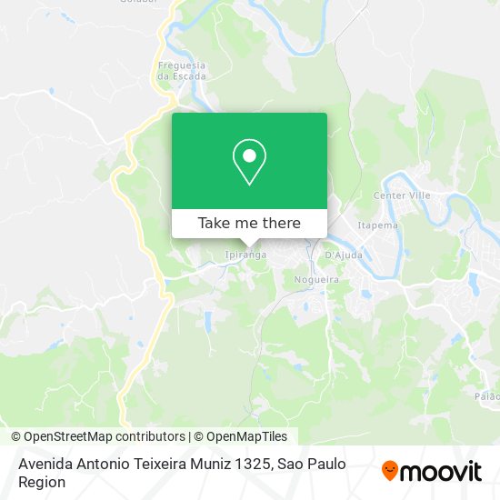 Mapa Avenida Antonio Teixeira Muniz 1325