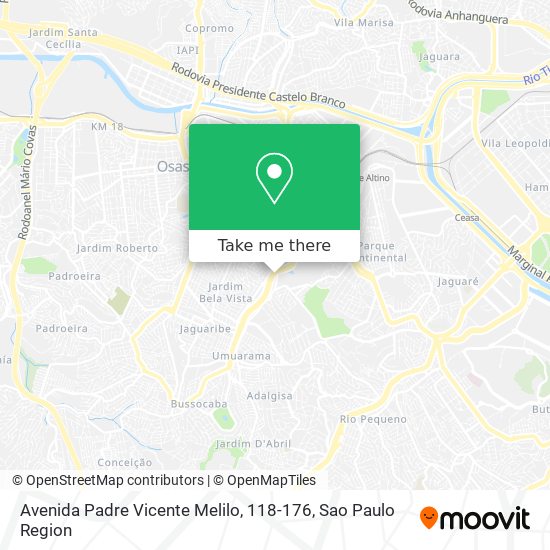 Avenida Padre Vicente Melilo, 118-176 map