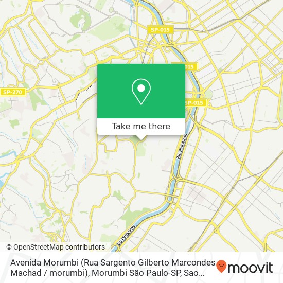 Avenida Morumbi (Rua Sargento Gilberto Marcondes Machad / morumbi), Morumbi São Paulo-SP map