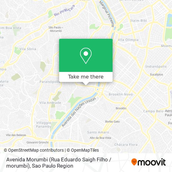 Mapa Avenida Morumbi (Rua Eduardo Saigh Filho / morumbi)