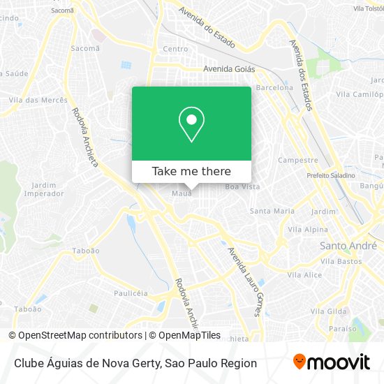 Clube Águias de Nova Gerty map