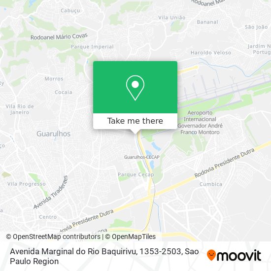 Avenida Marginal do Rio Baquirivu, 1353-2503 map